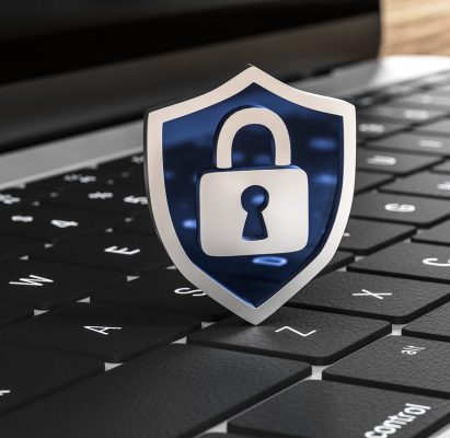 3D Notebook Schild Verschlüsselung